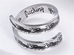 HY Wholesale Rings 316L Stainless Steel Popular Rings-HY0075R036