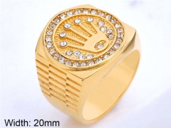 HY Wholesale Rings 316L Stainless Steel Popular Rings-HY0013R1008