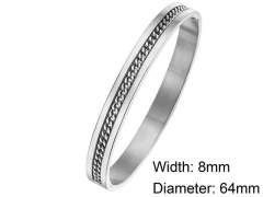 HY Wholesale Stainless Steel 316L Fashion Bangle-HY0076B128