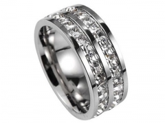 HY Wholesale Rings 316L Stainless Steel Popular Rings-HY0074R028