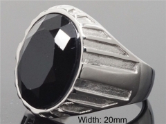 HY Wholesale Rings 316L Stainless Steel Popular Rings-HY0080R033