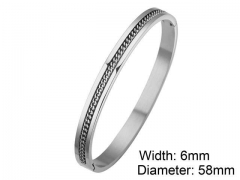HY Wholesale Stainless Steel 316L Fashion Bangle-HY0076B125