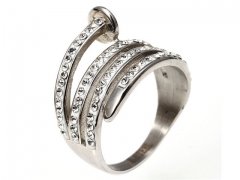 HY Wholesale Rings 316L Stainless Steel Popular Rings-HY0081R033