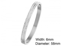 HY Wholesale Stainless Steel 316L Fashion Bangle-HY0076B207