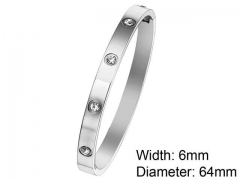 HY Wholesale Stainless Steel 316L Fashion Bangle-HY0076B335