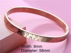 HY Wholesale Stainless Steel 316L Fashion Bangle-HY0076B009