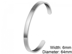 HY Wholesale Stainless Steel 316L Fashion Bangle-HY0076B247