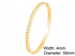 HY Wholesale Stainless Steel 316L Fashion Bangle-HY0076B256