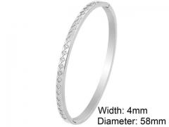 HY Wholesale Stainless Steel 316L Fashion Bangle-HY0076B257