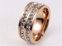 HY Wholesale Rings 316L Stainless Steel Popular Rings-HY0074R027
