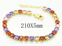 HY Wholesale Leather Bracelets 316L Stainless Steel Jewelry Bracelets-HY59B0861HHL