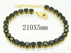 HY Wholesale Leather Bracelets 316L Stainless Steel Jewelry Bracelets-HY59B0858HHA