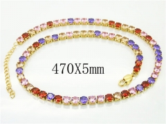 HY Wholesale Necklaces Stainless Steel 316L Jewelry Necklaces-HY59N0028IKC