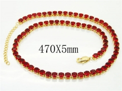 HY Wholesale Necklaces Stainless Steel 316L Jewelry Necklaces-HY59N0026IJW