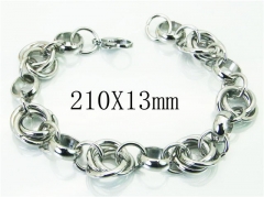 HY Wholesale Leather Bracelets 316L Stainless Steel Jewelry Bracelets-HY92B0035HJQ