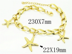 HY Wholesale Leather Bracelets 316L Stainless Steel Jewelry Bracelets-HY66B0048PLQ