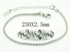 HY Wholesale Leather Bracelets 316L Stainless Steel Jewelry Bracelets-HY40B1229IO