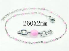 HY Wholesale Stainless Steel 316L Anklet Jewelry-HY39B0786IX