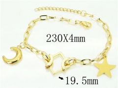 HY Wholesale Leather Bracelets 316L Stainless Steel Jewelry Bracelets-HY66B0053PLT