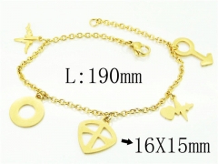 HY Wholesale Leather Bracelets 316L Stainless Steel Jewelry Bracelets-HY56B0049OL