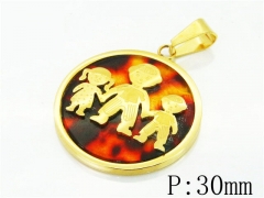 HY Wholesale Pendant 316L Stainless Steel Jewelry Pendant-HY52P0007OA