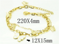 HY Wholesale Leather Bracelets 316L Stainless Steel Jewelry Bracelets-HY66B0039PLV