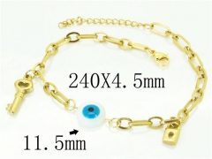 HY Wholesale Leather Bracelets 316L Stainless Steel Jewelry Bracelets-HY66B0056PLW