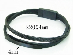 HY Wholesale Bracelets 316L Stainless Steel And Leather Jewelry Bracelets-HY23B0114HNC