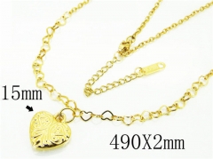 HY Wholesale Necklaces Stainless Steel 316L Jewelry Necklaces-HY92N0357HIX