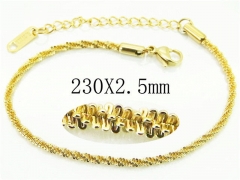 HY Wholesale Leather Bracelets 316L Stainless Steel Jewelry Bracelets-HY40B1230KS