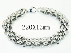 HY Wholesale Leather Bracelets 316L Stainless Steel Jewelry Bracelets-HY92B0037HLS