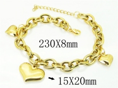 HY Wholesale Leather Bracelets 316L Stainless Steel Jewelry Bracelets-HY66B0049PLA