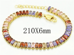 HY Wholesale Leather Bracelets 316L Stainless Steel Jewelry Bracelets-HY59B0867HJL