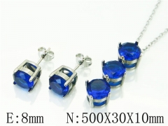 HY Wholesale Jewelry 316L Stainless Steel Earrings Necklace Jewelry Set-HY59S0101HSS