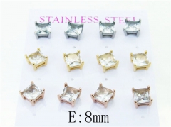 HY Wholesale 316L Stainless Steel Popular Jewelry Earrings-HY59E0990INX