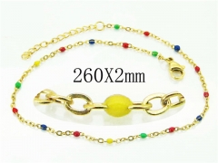 HY Wholesale Stainless Steel 316L Anklet Jewelry-HY39B0795IL