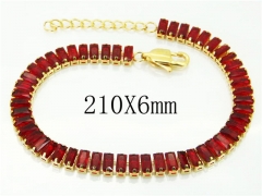 HY Wholesale Leather Bracelets 316L Stainless Steel Jewelry Bracelets-HY59B0865HJR