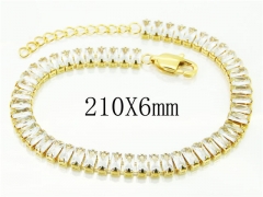 HY Wholesale Leather Bracelets 316L Stainless Steel Jewelry Bracelets-HY59B0863HJS