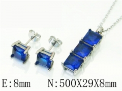 HY Wholesale Jewelry 316L Stainless Steel Earrings Necklace Jewelry Set-HY59S0109HWW