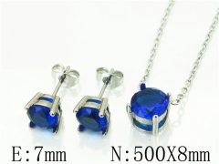 HY Wholesale Jewelry 316L Stainless Steel Earrings Necklace Jewelry Set-HY59S0117NZ