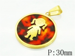 HY Wholesale Pendant 316L Stainless Steel Jewelry Pendant-HY52P0006OQ