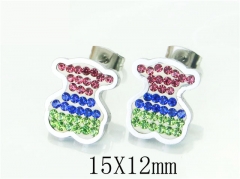 HY Wholesale 316L Stainless Steel Popular Jewelry Earrings-HY52E0051OW