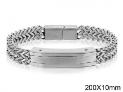 HY Wholesale Steel Stainless Steel 316L Bracelets-HY0087B102