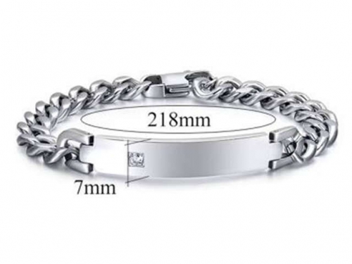 HY Wholesale Steel Stainless Steel 316L Bracelets-HY0091B111