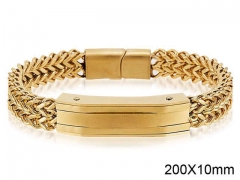 HY Wholesale Steel Stainless Steel 316L Bracelets-HY0087B100