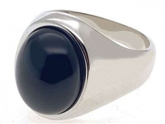 HY Wholesale Rings 316L Stainless Steel Fashion Rings-HY0093R009