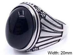 HY Wholesale Rings 316L Stainless Steel Fashion Rings-HY0089R033