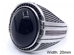 HY Wholesale Rings 316L Stainless Steel Fashion Rings-HY0089R034