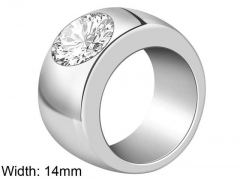 HY Wholesale Rings 316L Stainless Steel Fashion Rings-HY0088R082