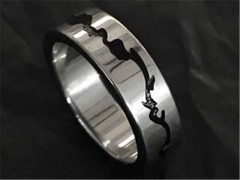 HY Wholesale Rings 316L Stainless Steel Hot Sale Rings-HY0093R125